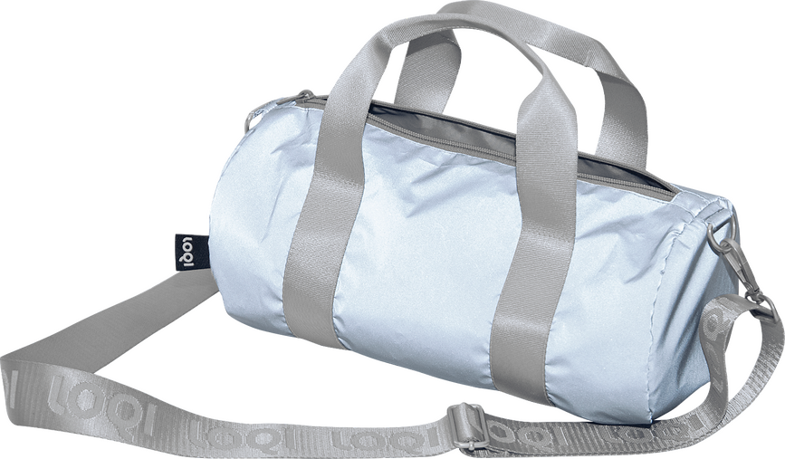 LOQI Weekender Artist Reflective Torba M, srebrna