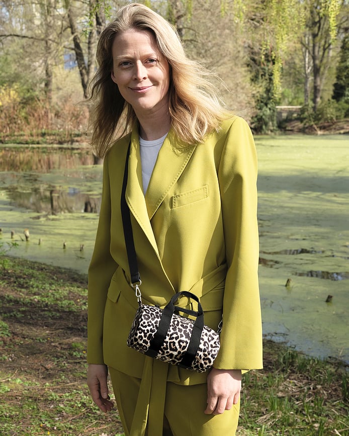 LOQI Weekender Artist Torba, Leopard Dusk S, iz recikliranega materiala