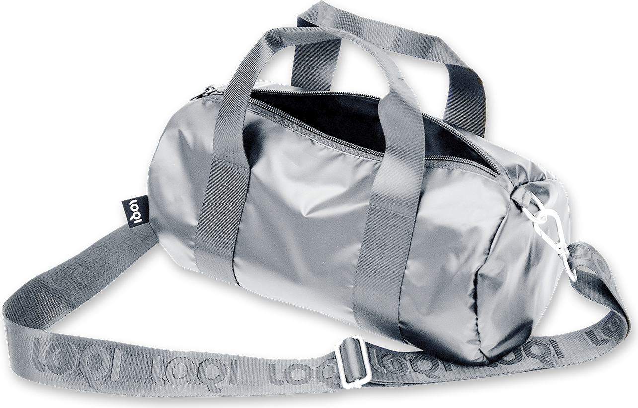 LOQI Weekender Fashion Metallic S Tasche, silber
