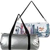 Loqi Weekender Kristjana S Williams Interiors Silver & London Bag S two-piece