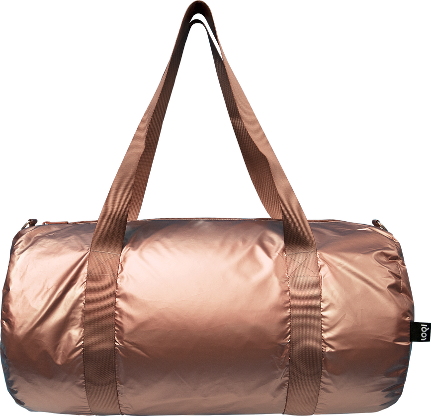 LOQI Weekender Metallic újrahasznosított táska, rózsaarany