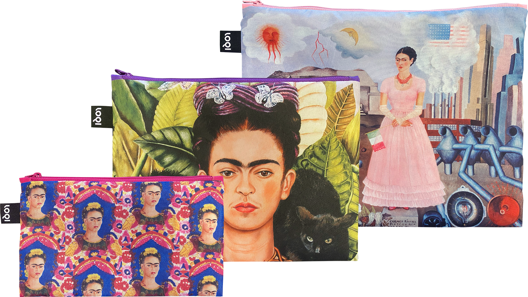 Museum Frida Kahlo Beutel aus recyceltem Material, 3 St.