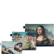 Museum Michelangelo, Botticelli, da Vinci Sachets recycled 3 pcs