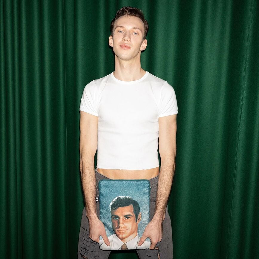 Museum Red Poppy Bee Torbica za Prijenosno Računalo reciklirana uzorak mačke 24 x 33 cm