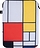 Museum Piet Mondrian Composition with Red, Yellow, Blue Sülearvuti ümbris 24 x 33 cm taaskasutatud