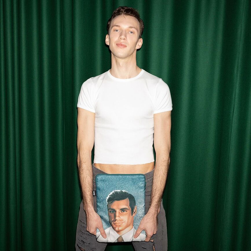 Museum Red Poppy Bee Housse pour Ordinateur Portable, recyclée, 24 x 33 cm, motif chats