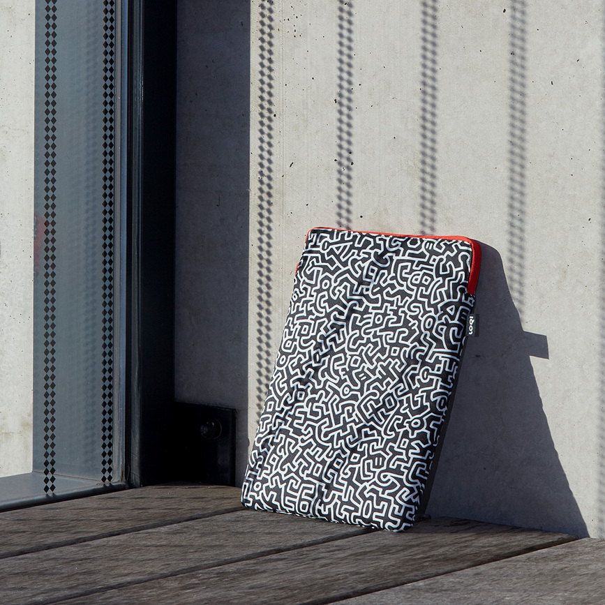 Museum Red Poppy Bee Θήκη για Laptop, ανακυκλωμένη, με σχέδιο γάτες, 24 x 33 cm