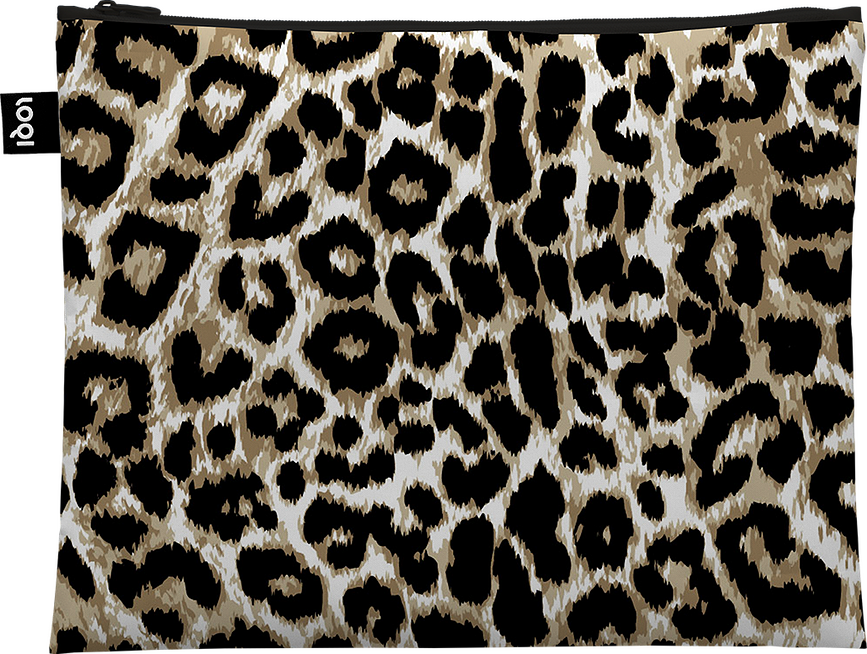 Neceser LOQI Artist Leopard reciclado, 3 unidades