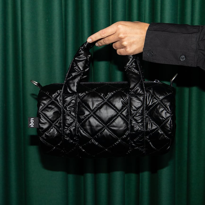 Sac LOQI Weekender Artist Metallic Puffy M noir