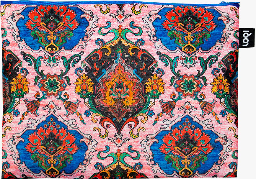 Saszetki LOQI Artist Decorative Art Tapestry Toile de Jouy Peacock z recyklingu 3 szt.