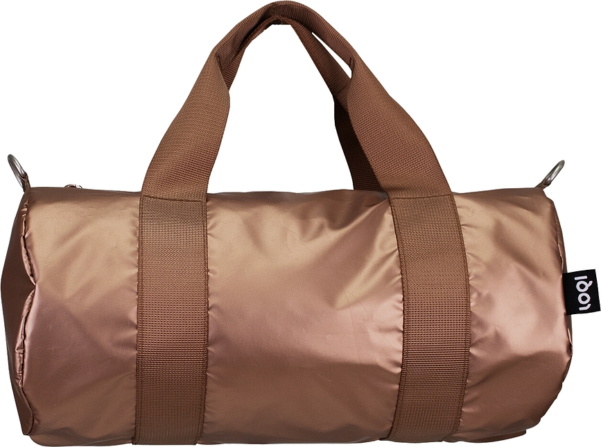 Сумка LOQI Weekender Metallic mini, рожеве золото