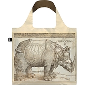 Torba LOQI Museum Albrecht Durer nosorożec z recyklingu