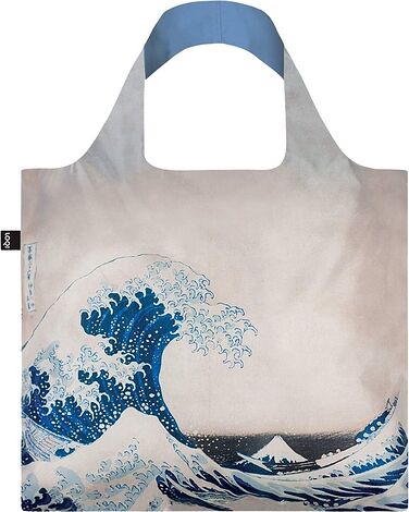 Torba LOQI Museum Katsushika Hokusai Wielka fala w Kanagawie z recyklingu