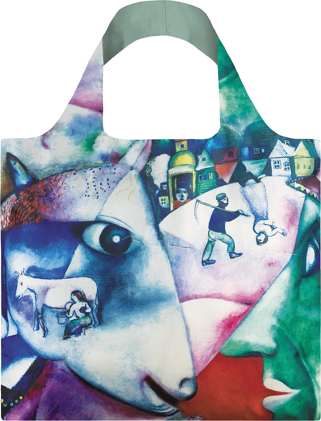 Torba LOQI Museum Marc Chagall I and the Village z recyklingu