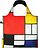 Torba LOQI Museum Piet Mondrian Kompozycja w czerwieni, błękicie i żółcieni z recyklingu
