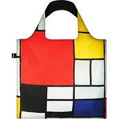 Torba LOQI Museum Piet Mondrian Kompozycja w czerwieni, błękicie i żółcieni z recyklingu