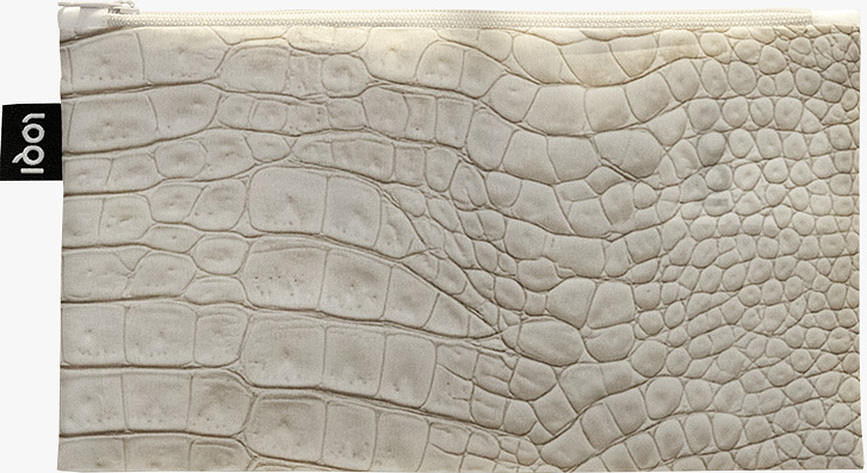 Trousse de toilette LOQI Artist Crocodile recyclée, lot de 3