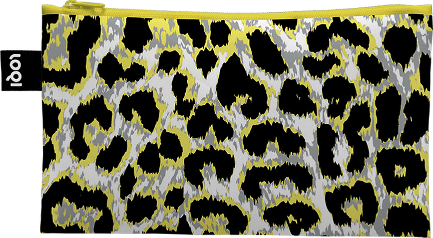 Trousses de toilette LOQI Artist Leopard recyclées, lot de 3