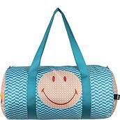 Weekender Smiley Tasche mit geometrischem Muster recycelt