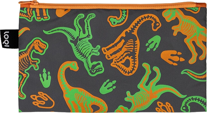 Zip Pocket Artist Dinosaur Skeleton mini, reflekterande