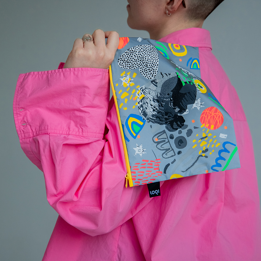 Zip Pockets Artist Classic Art Pochettes avec revêtement réfléchissant, Lot de 3