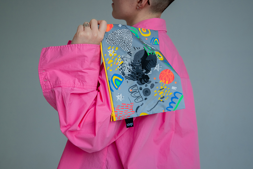 Zip Pockets Artist Classic Art Pochettes avec revêtement réfléchissant, Lot de 3