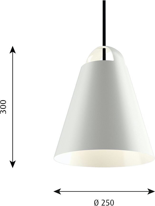 Above Suspension, 25 cm, blanche