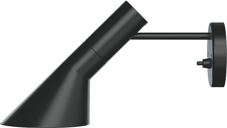 AJ Applique Murale avec interrupteur, sans câble apparent, noire