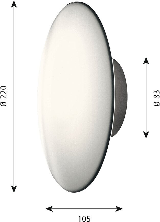 AJ Eklipta Stropna/stenska svetilka LED, 22 cm, 2700K