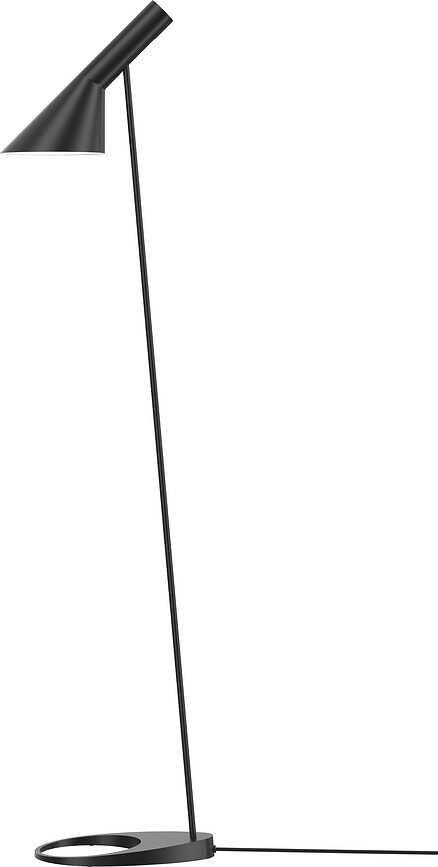 AJ Φωτιστικό Δαπέδου, μαύρο