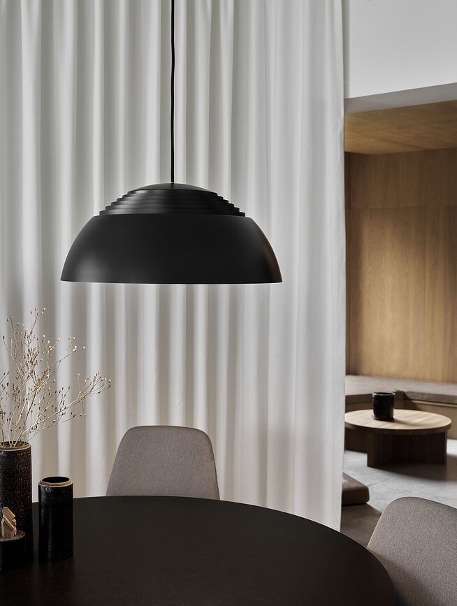 AJ Royal Suspension LED, 37 cm, 2700K, blanche, à gradation par coupure de phase