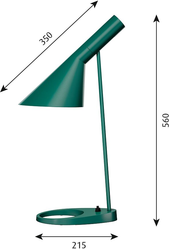 AJ Stolna Lampa zagasito zelena