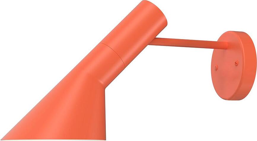 AJ vägglampa, orange, utan synlig kabel och strömbrytare