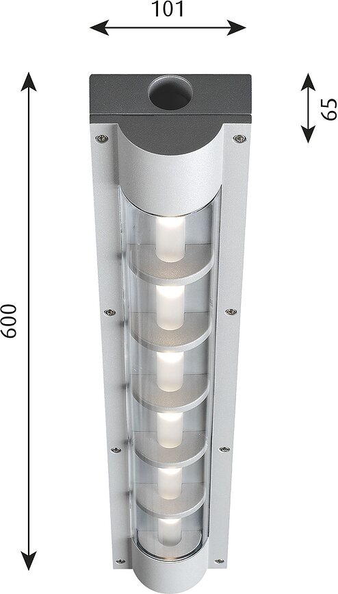 AL 600 Plafonnier LED d'extérieur, 3000 K, 10-15 W