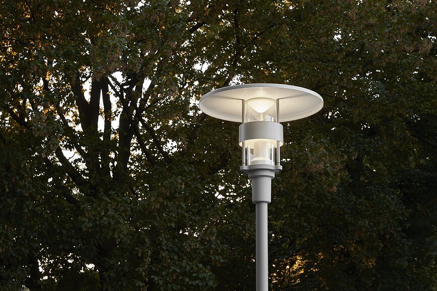 Albertslund Lampe de Jardin avec contrôle d'éclairage Dali, 4000K, gris foncé