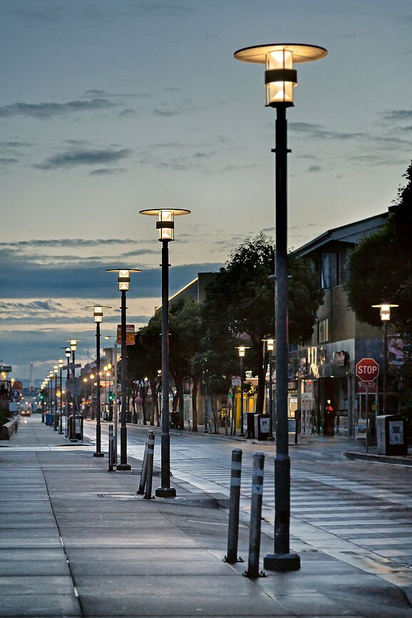 Albertslund Φωτιστικό Κήπου, με Nightdim, 4000K, σκούρο γκρι