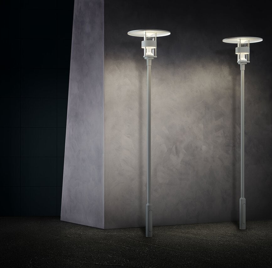 Albertslund Vrtna svetilka z Dali krmiljenjem, 4000K, temno siva