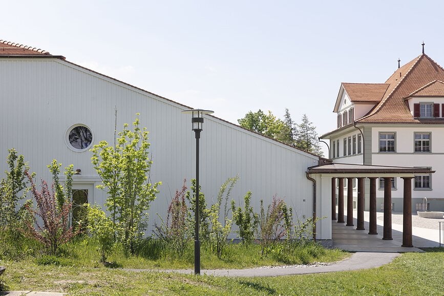 Albertslund Vrtna svetilka z nadzorom Nightdim, 4000K, temno siva