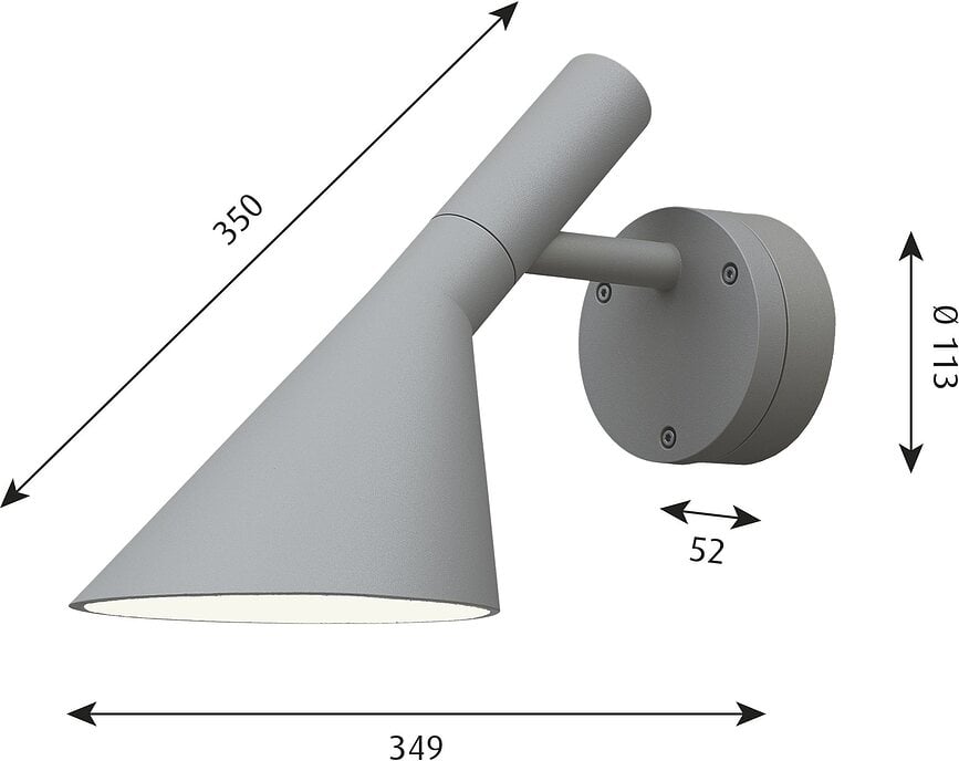 Aplique de Pared LED AJ 50, para exterior, blanco