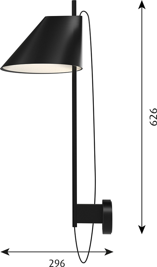 Aplique LED Yuh, 2700K, blanco y latón