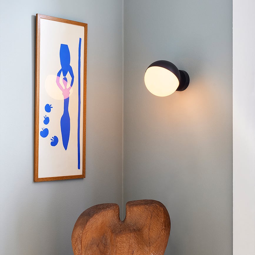 Aplique de pared de latón VL Studio, 15 cm, sin cable visible ni interruptor