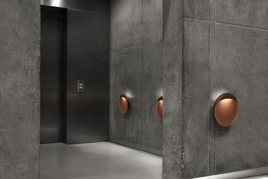 Aplique de Pared led Flindt, 30 cm, 3000K, blanco, exterior, control Dali