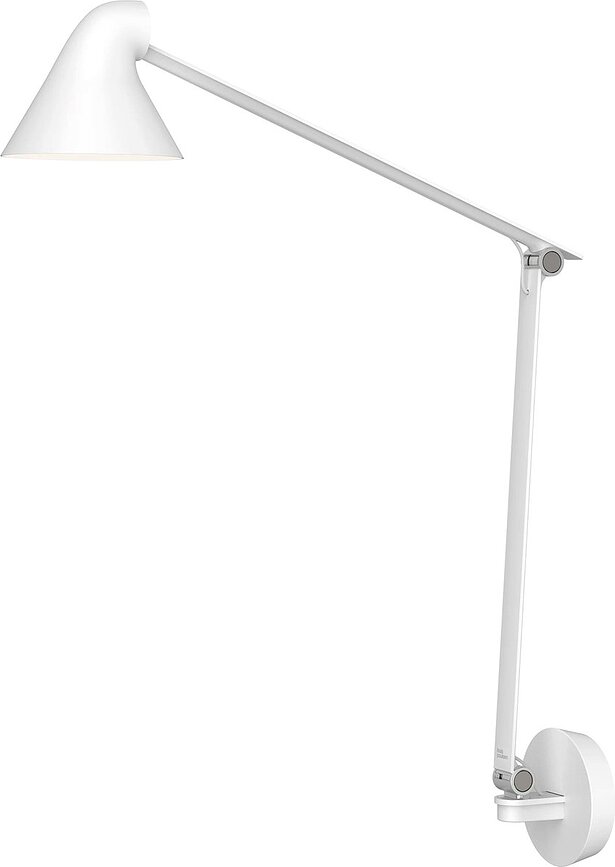 Applique con braccio e scatola di montaggio NJP LED 2700 K, bianco
