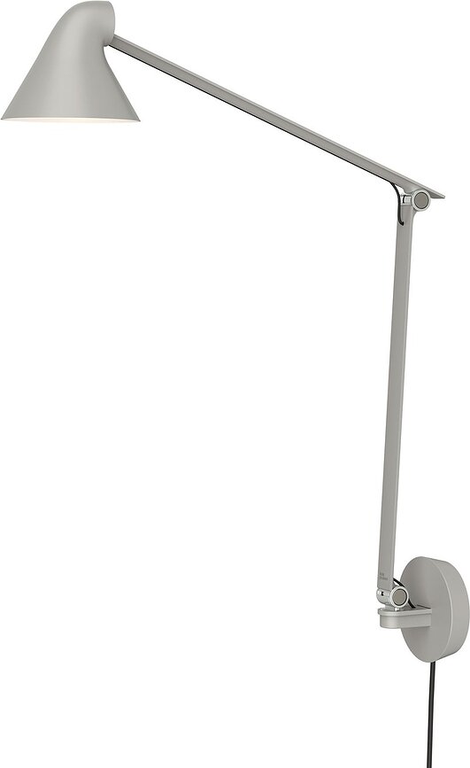 Applique murale à bras NJP LED 2700 K avec boîte de montage et câble