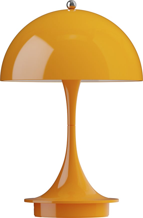 Bezdrôtová lampa Panthella v3 oranžová