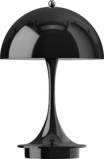 Bezvadu lampa Panthella v3 melna