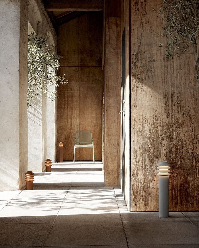 Bysted Vanjska Svjetiljka LED 4000K S siva sa sidrenim pričvršćivanjem i adapterom