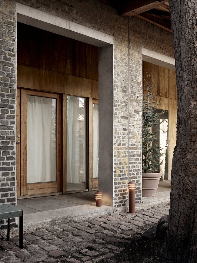 Bysted Φωτιστικό Κήπου LED, S, 4000K, γκρι, με βασική βάση και αντάπτορα