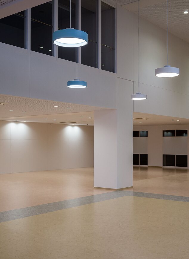 Circle Suspended Suspension LED, 4000K, 45,6 cm, transparente, blanche