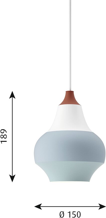 Cirque Viseća Lampa 15 cm žuto-sivo-smeđa